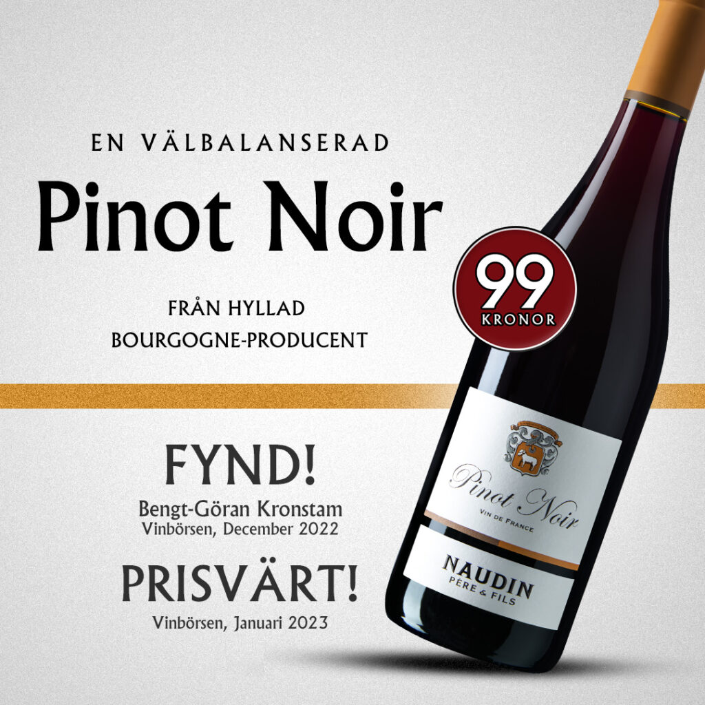 Naudin Pere & Fils Pinot Noir – Allt om Vin
